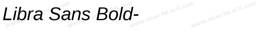 Libra Sans Bold字体转换